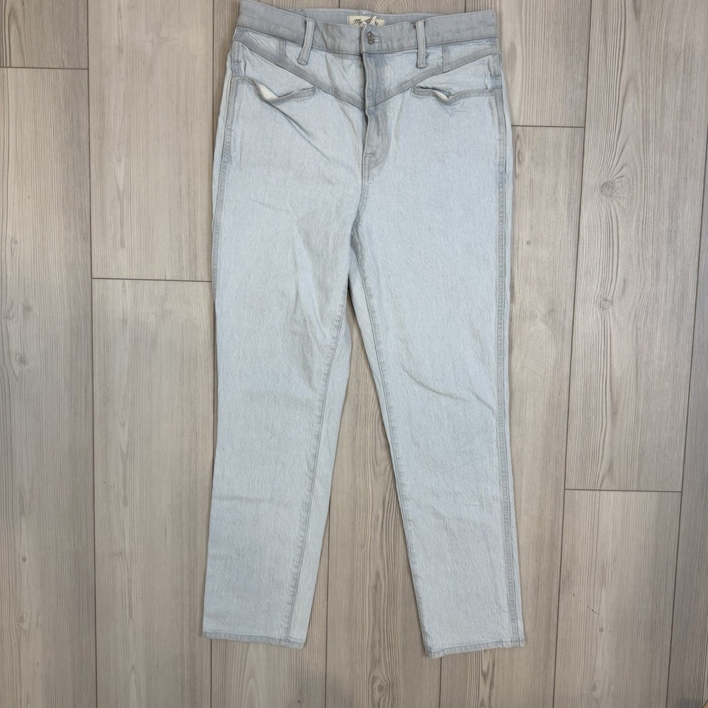 Madewell Jean Womens 29 X 27‎ High Perfect Vintage Western Crop Retro Yoke NF085